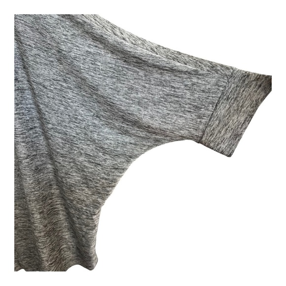 Lane Bryant Top Dolman Sleeve Keyhole Back Stretch size 26/28 Marled Grey Flowy - Picture 5 of 7